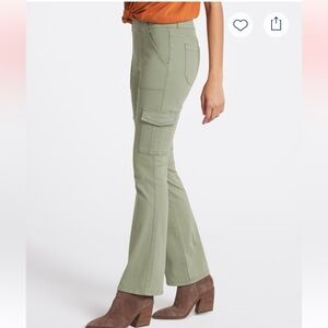 Cosmic Blue Love Pull On Cargo Bootcut Pant